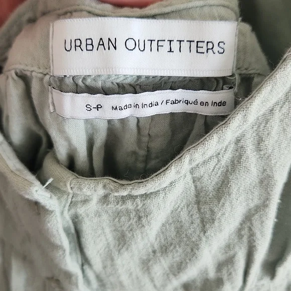 Urban Outfitters Raelynn Tie-Back Romper mint/sage green small - Picture 8 of 9